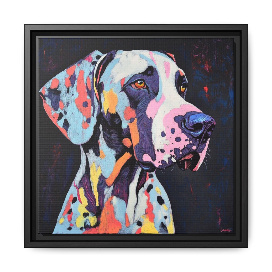 Great Dane Portrait, Modern Dog Lover Decor - Image 5