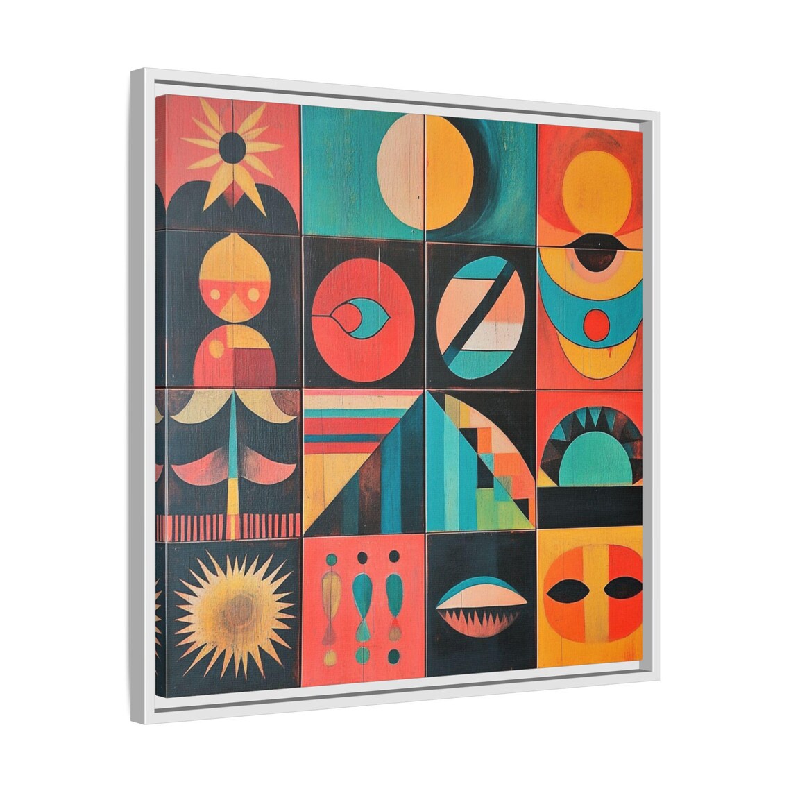 Mid Century Boho Abstract Painting, Gift For Art Lover - Image 4