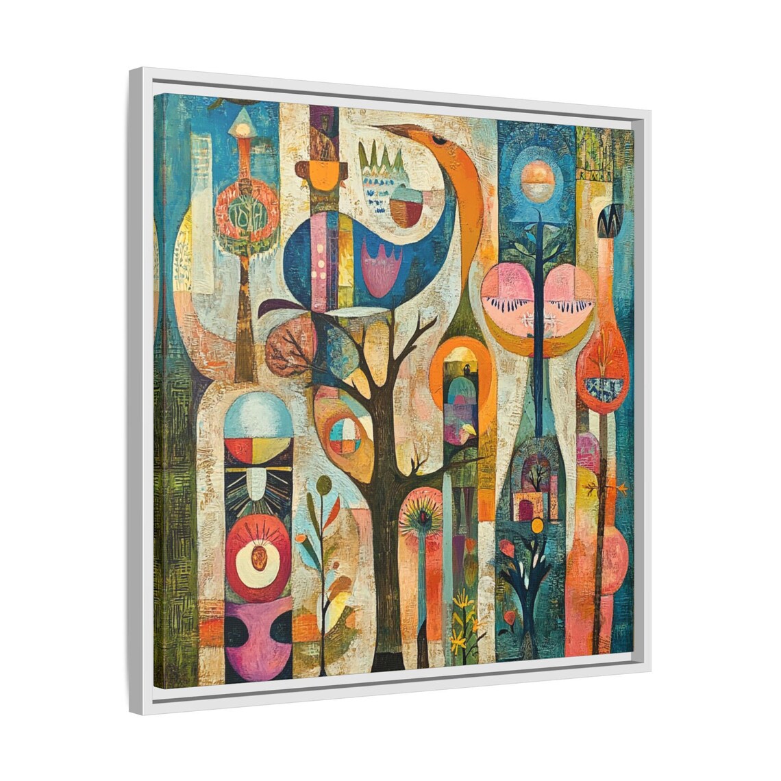 Mid Century Boho Abstract Painting, Gift for Art Lover - Image 4