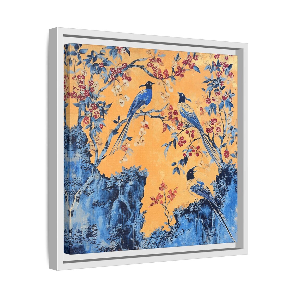 Asian Bird Art Print, Chinoiserie Japandi Decor - Image 4