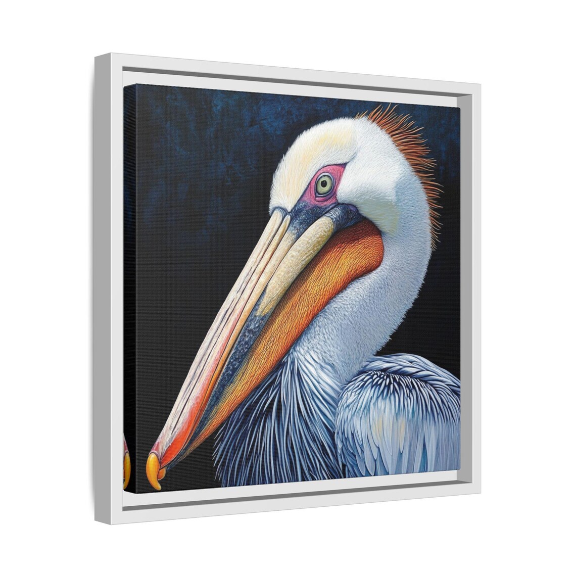 Abstract Pelican Art Print, Coastal Bird Poster - Image 4