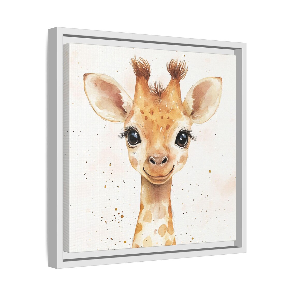 Cute Baby Giraffe Watercolor Animal Print For Nursery - Image 4