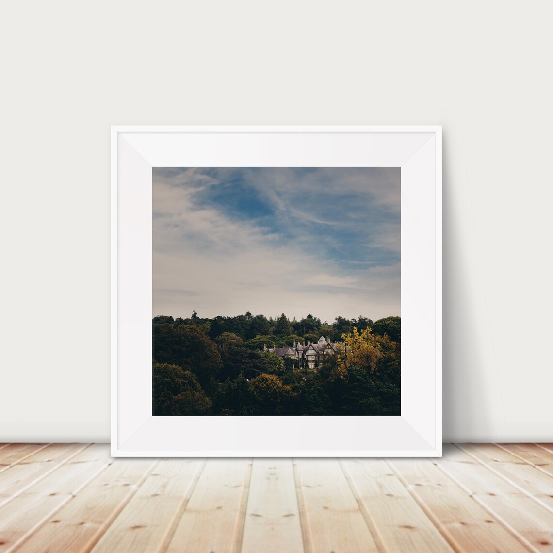 Bodnant Gardens Historic Manor House in Autumn Wales Photo Print