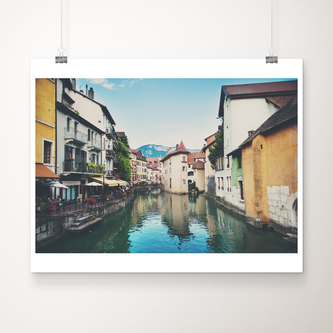Annecy France Old Town Canal Photograph French Alps Travel Poster