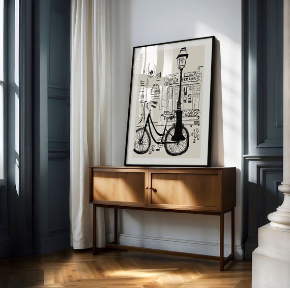 Le Tresor Paris Minimalist Travel Poster, French Art