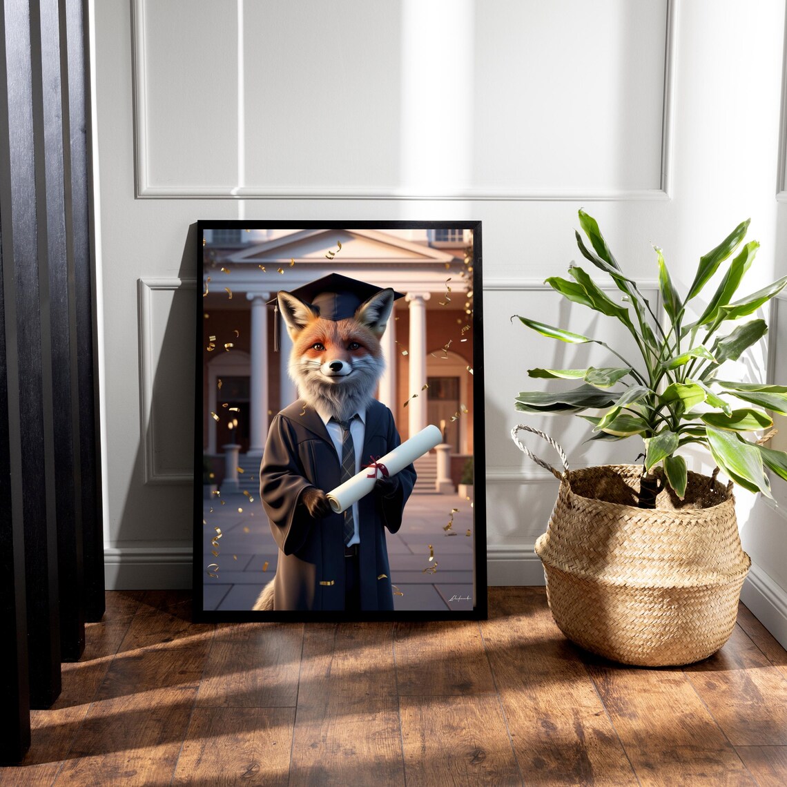 Class Of 2025 Fox Graduation Gift, Funny Art Print - Image 5