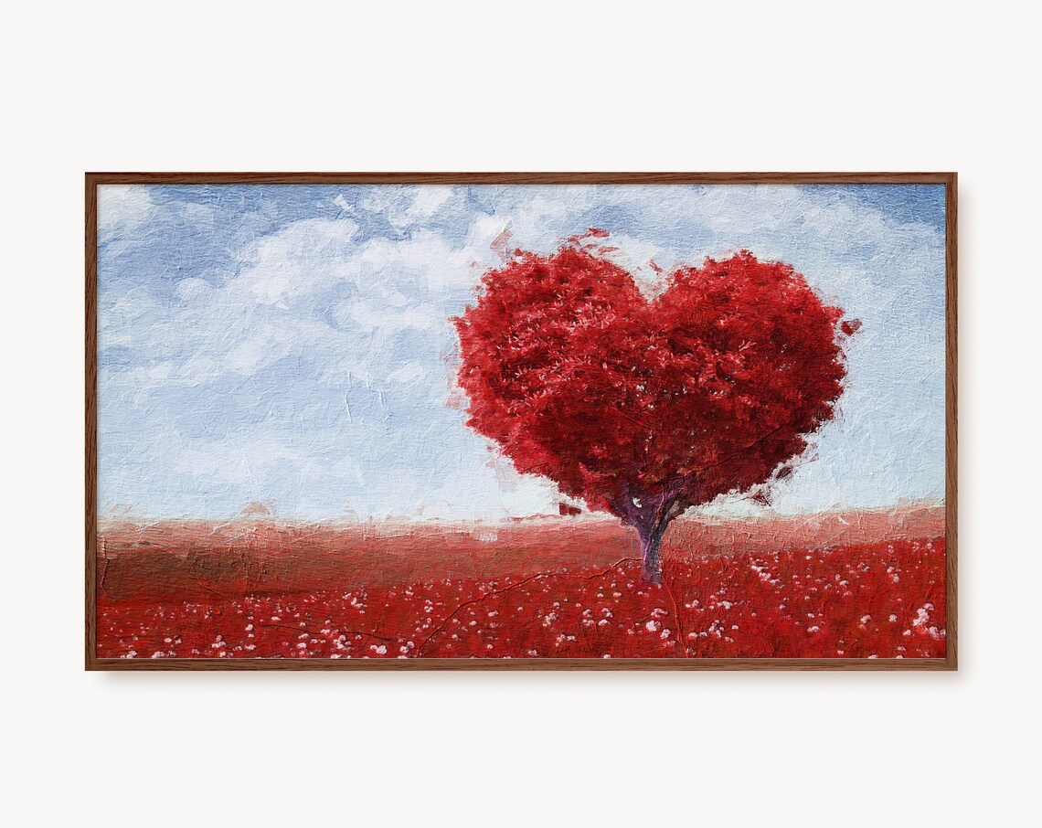 Valentine Heart-Shaped Balloon Love Hearts Art Print