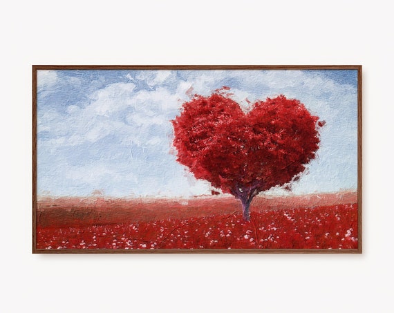 Valentine Heart-Shaped Balloon Love Hearts Art Print