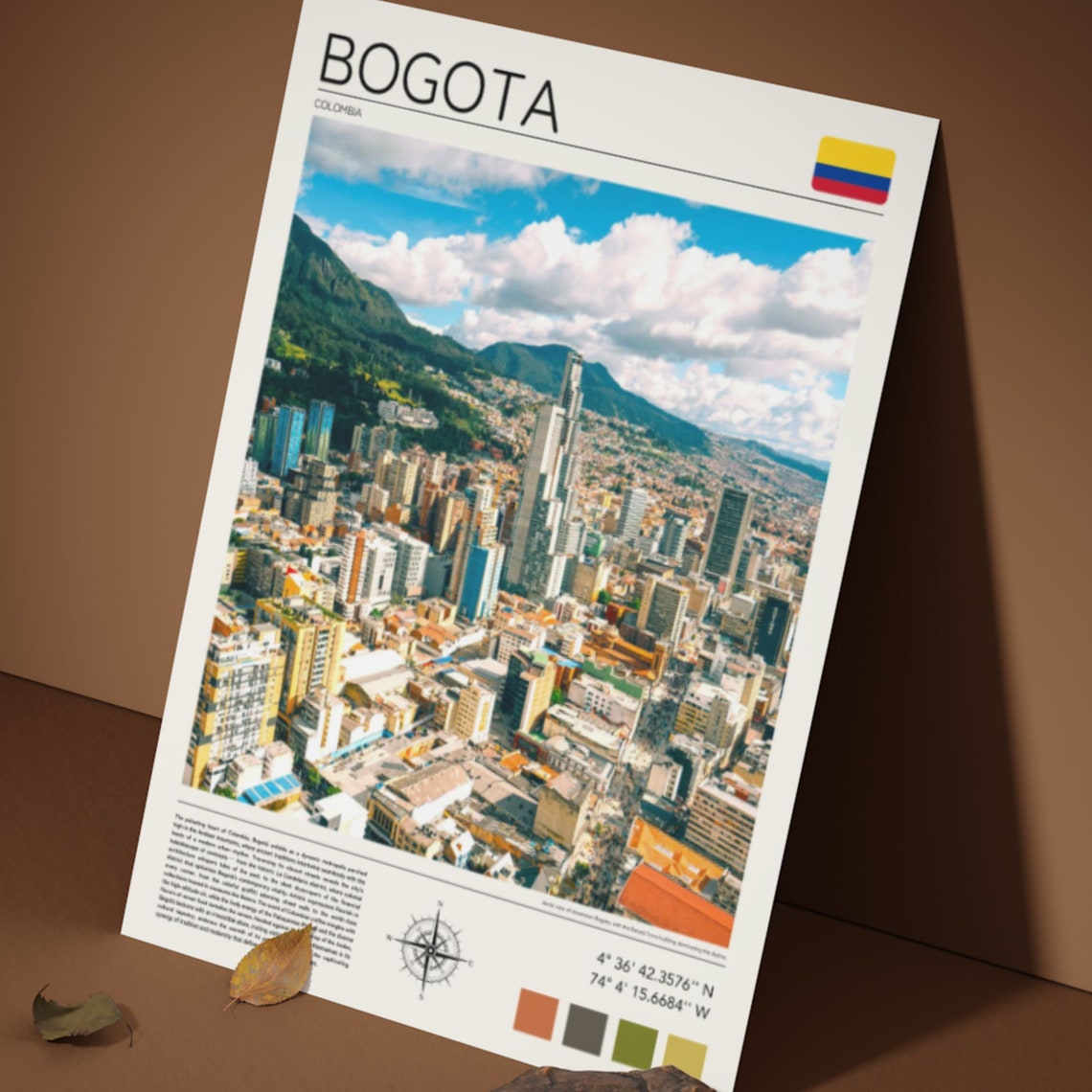 Bogota Print Bogota Wall Art Bogota Poster Bogota Skyline Travel Wall Art Bogota Colombia Bogota Print Bogota Gift - Image 5