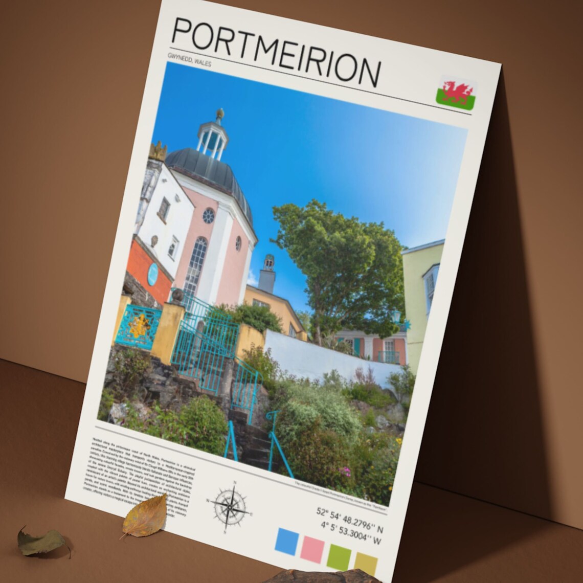 Portmeirion Print Portmeirion Poster Portmeirion Gift Portmeirion North Wales Portmeirion Print Portmeirion Wall Art - Image 5