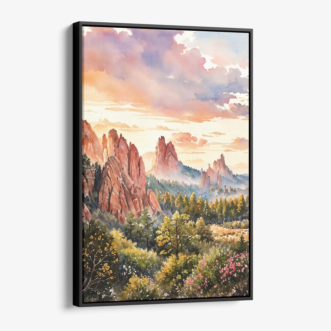 Colorado Springs Scenic Mountain Wall Art Print