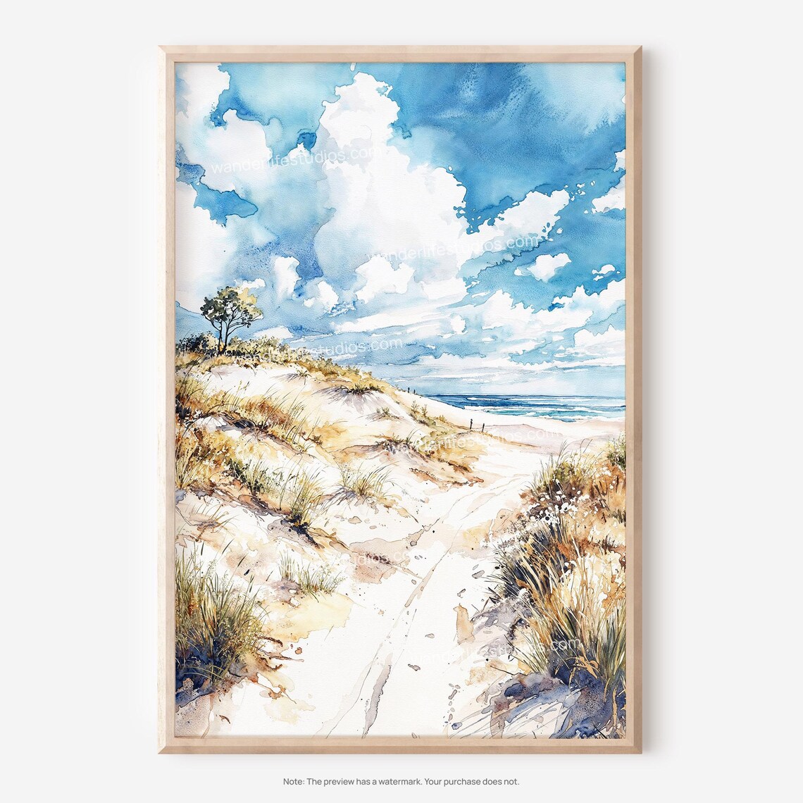 Indiana Dunes National Park Watercolor Art Print