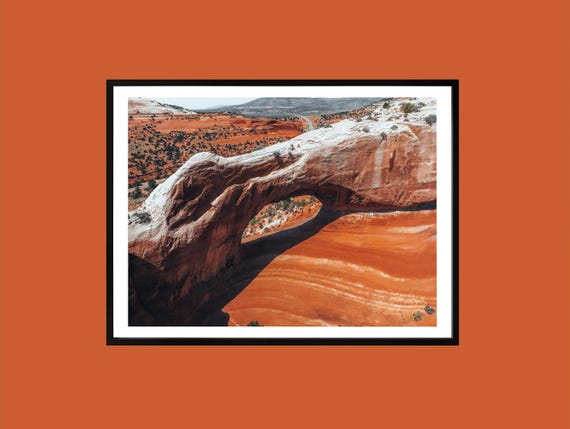 Red Rock Canyon Arch Print Southwest Desert Landscape Photography