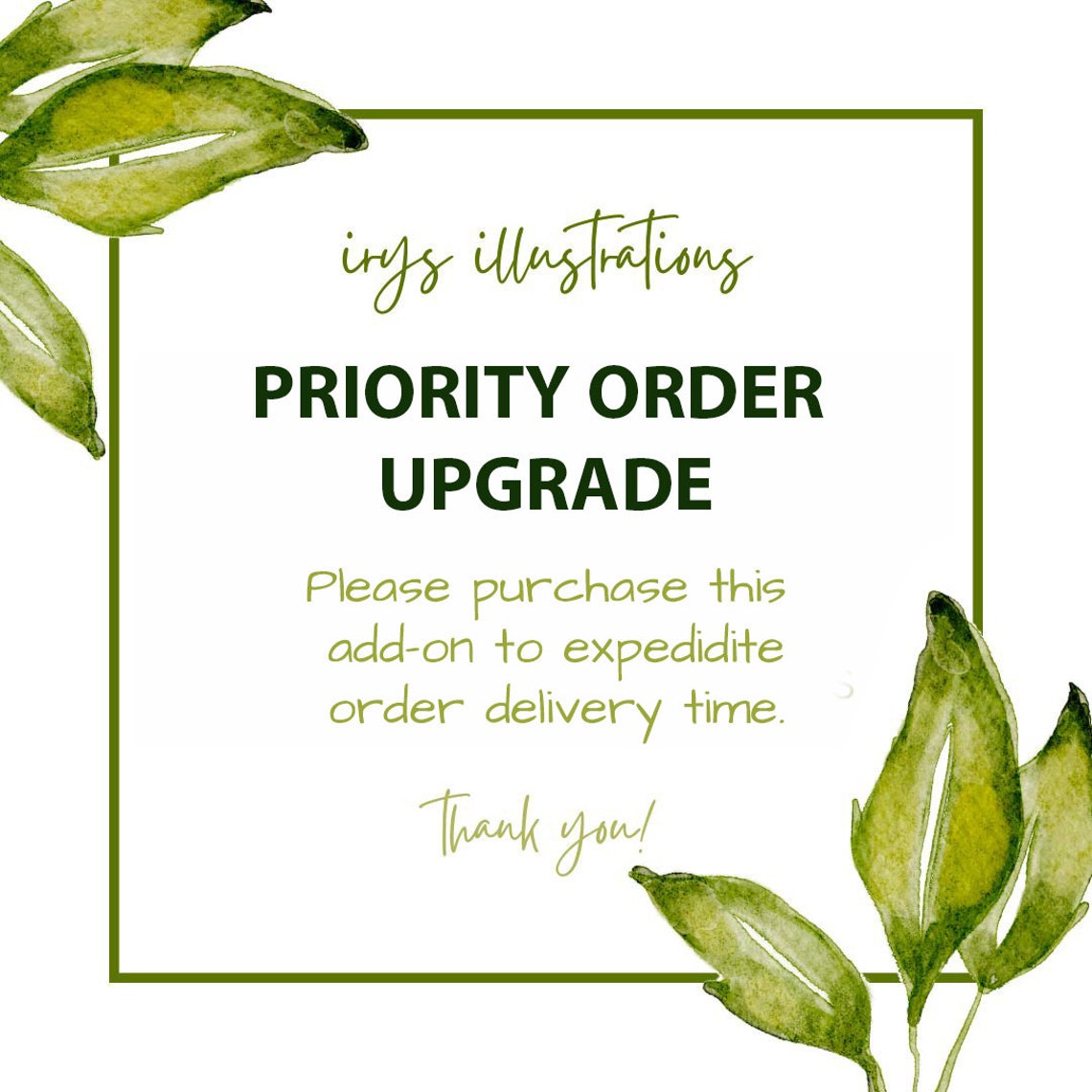 Priority Order Add-On