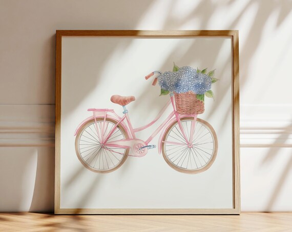 Coastal Granddaughter Print Watercolor Hydrangea Cute Floral