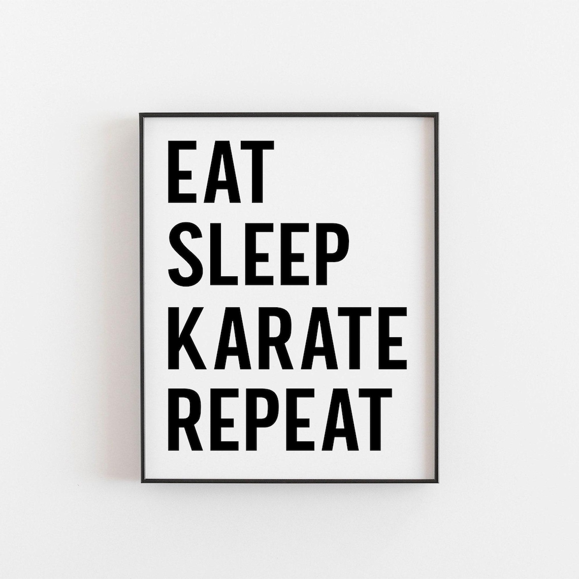 Karate Motivational Training Studio Or Dojo Poster