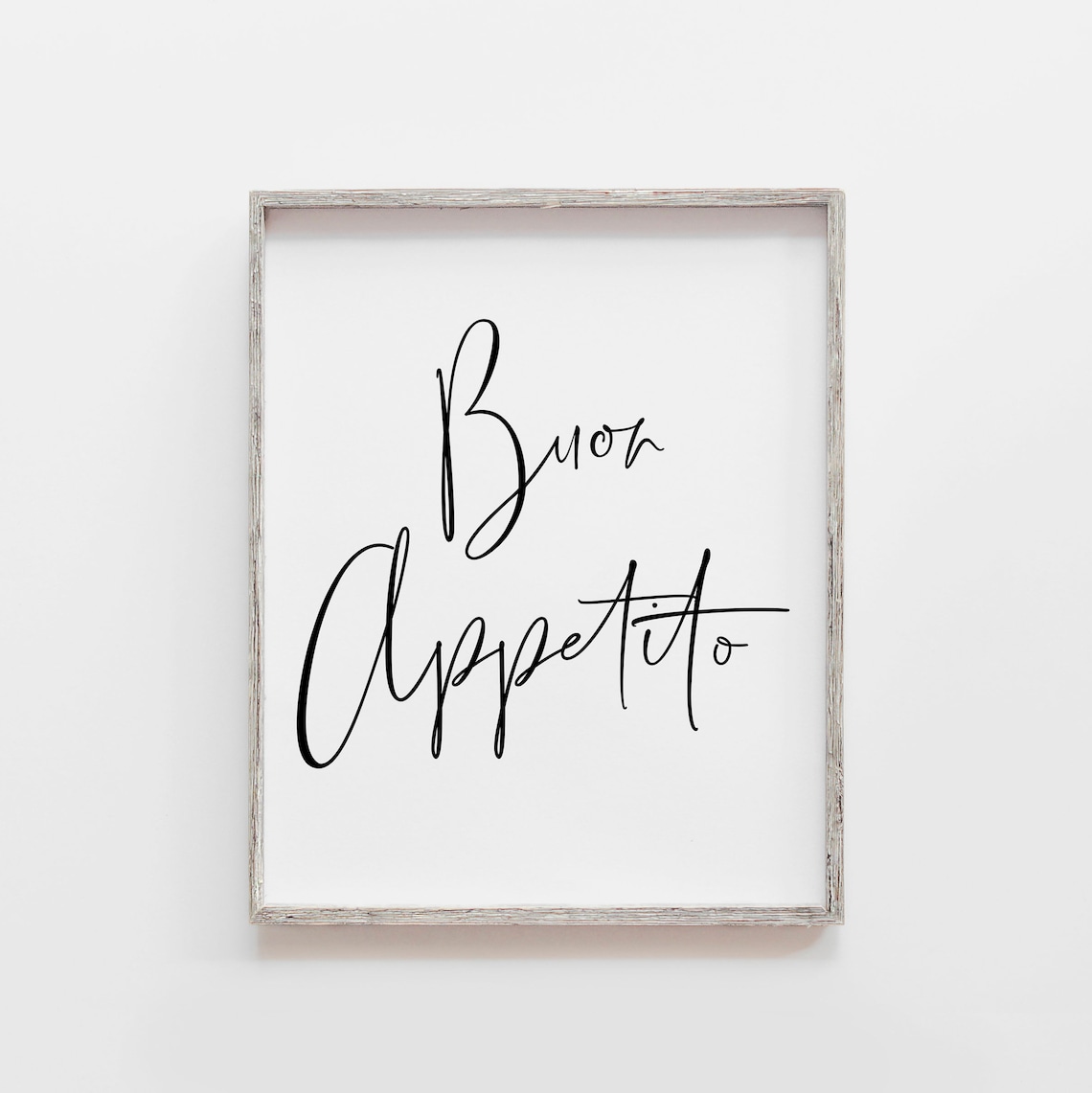 Buon Appetito Print Poster, Kitchen Wall Art