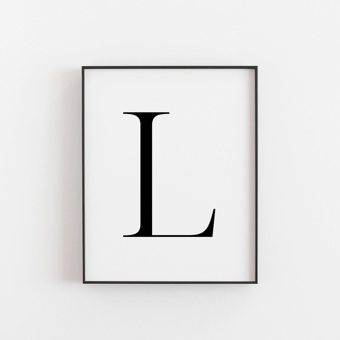 Capital L Print, Nursery Decor Art Print