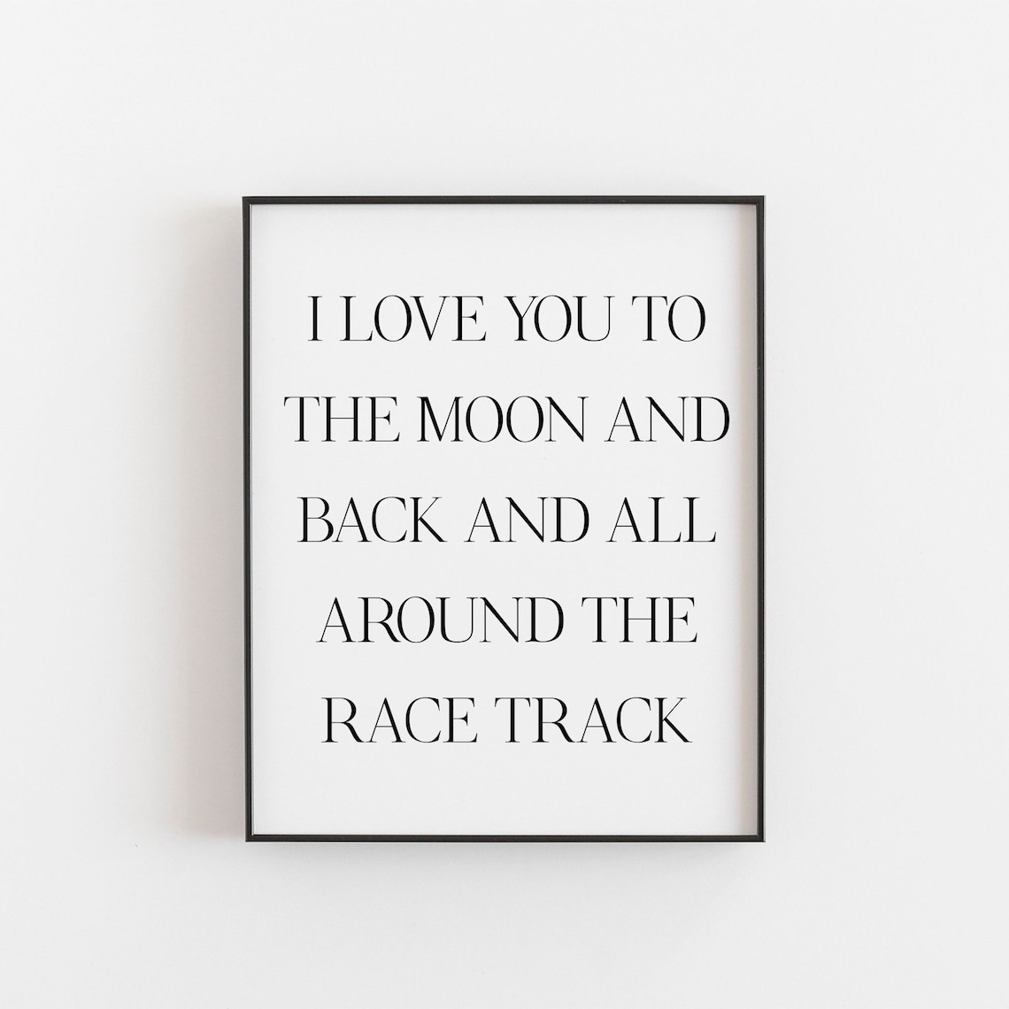Motorbike Love All Around Race Track Art Print