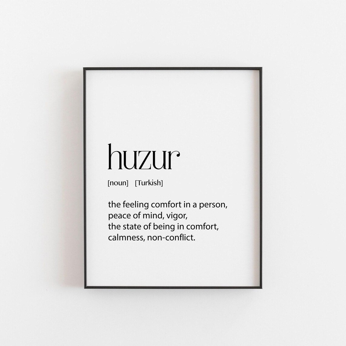 Huzur Yuva Motivational Typography Art Print