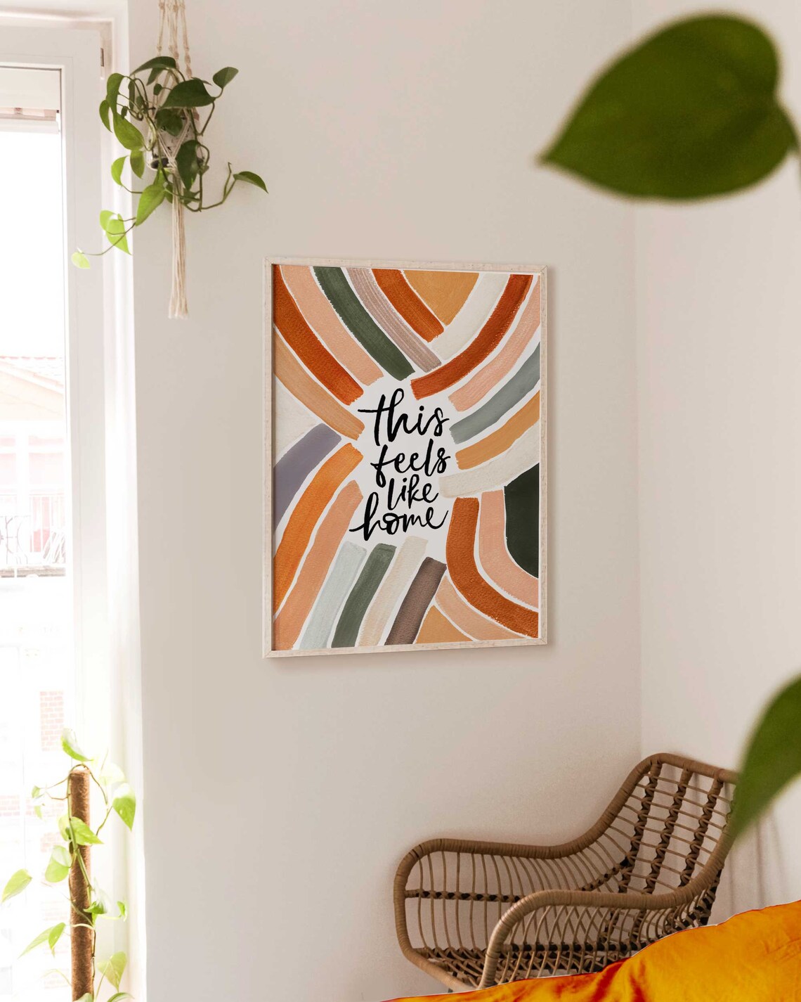 This Feels Like Home Boho Quote Art Print - Image 2