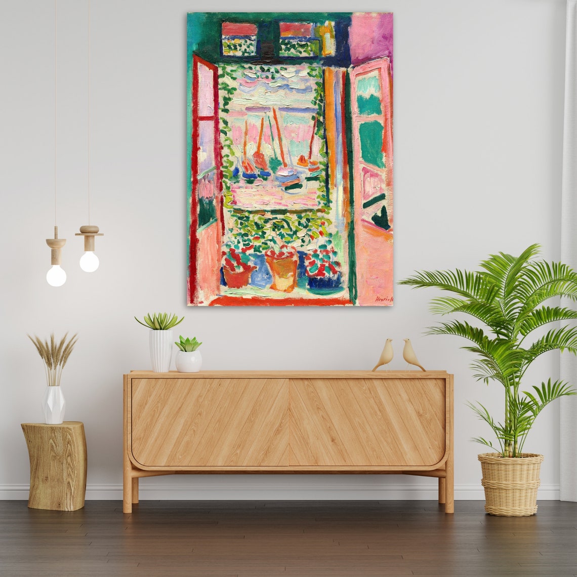 Henri Matisse Open Window Wall Art Ready To Hang Wall Art Modern Abstract Art Minimalist Home Decor - Image 3