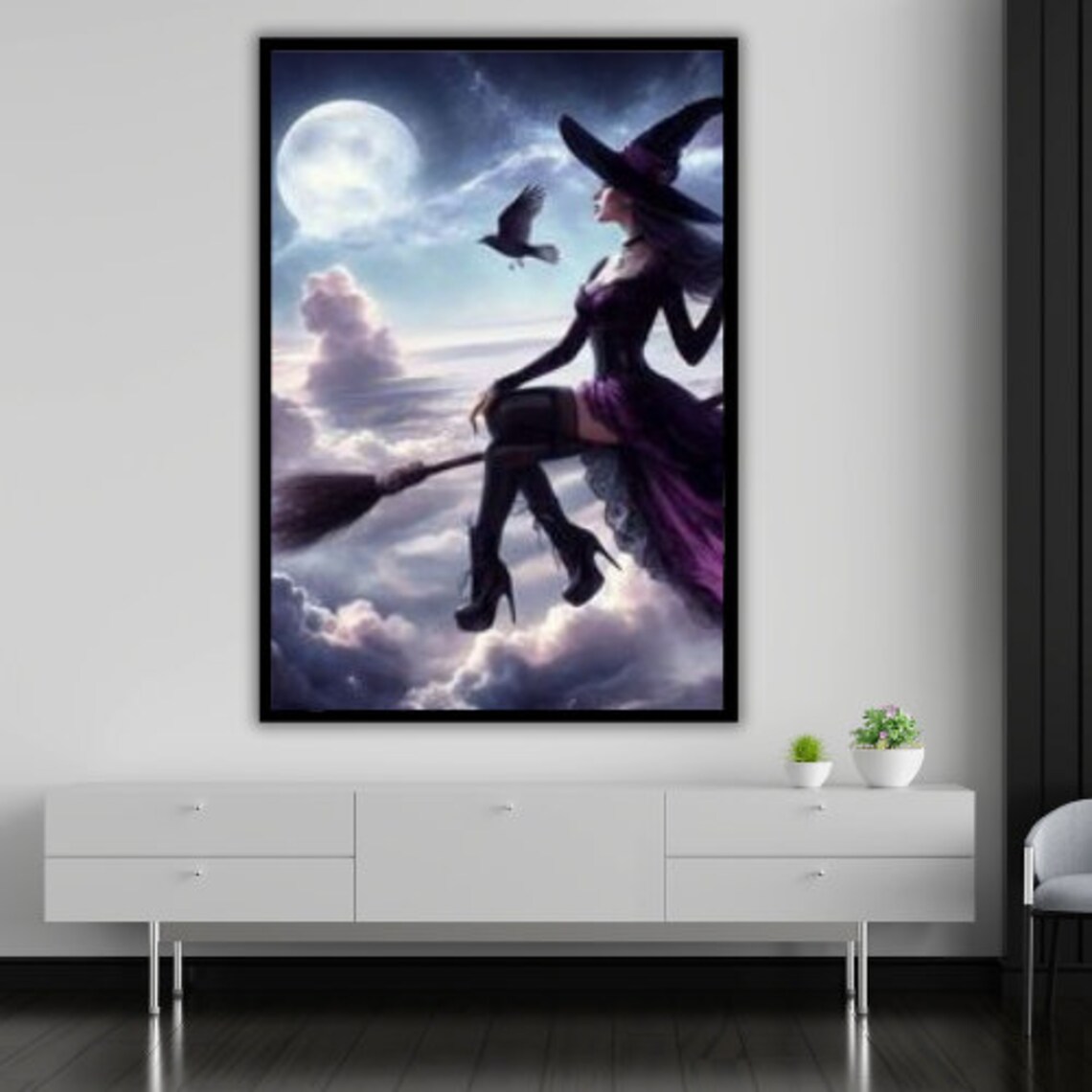 Witch Flying Halloween Gift, Holiday Decor - Image 4
