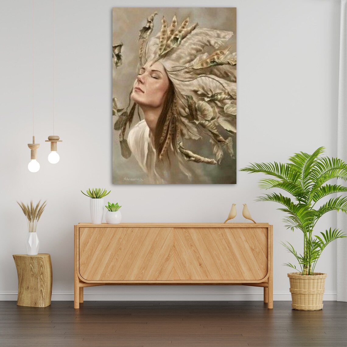 Surreal Wall Art Ready To Hang Abstract Art Decor Home Wall Decor Unique Gift - Image 3