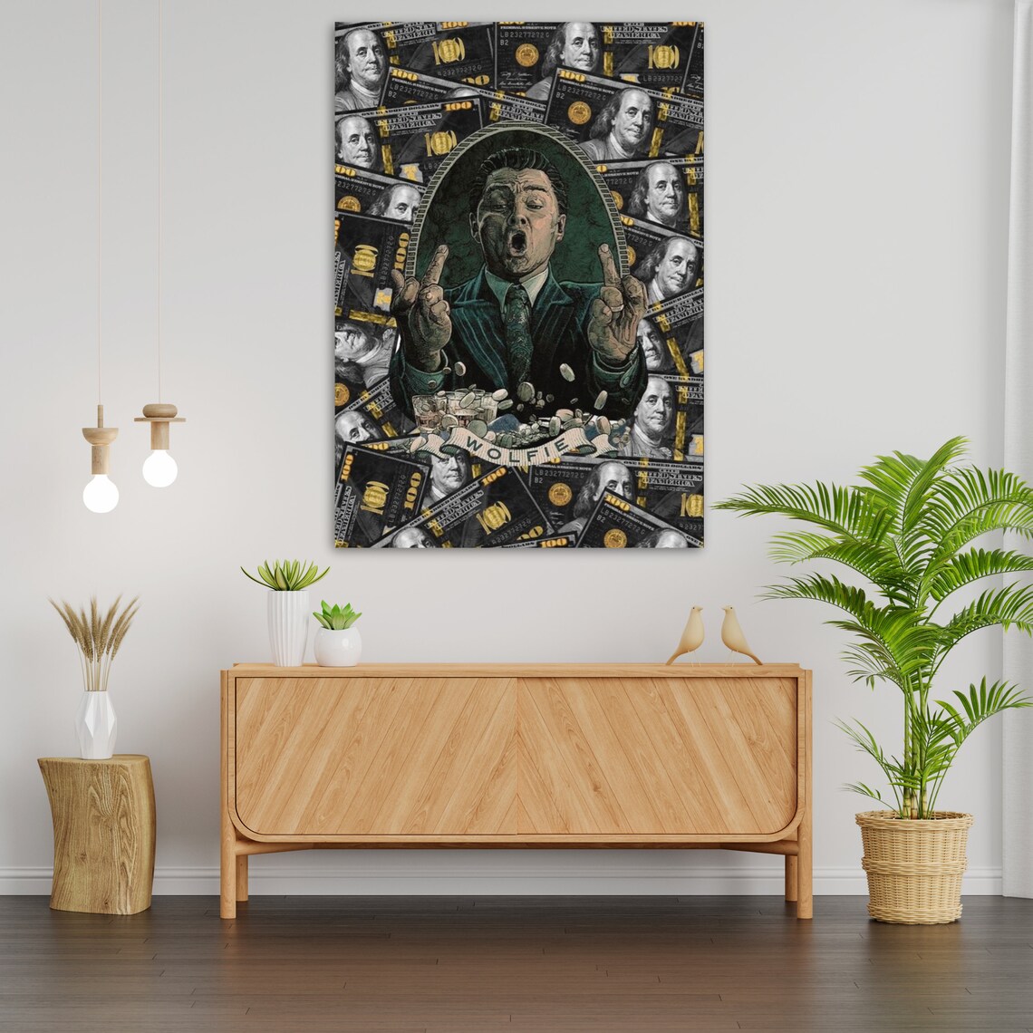 The Wolf Of Wall Street Movie Art Leonardo DiCaprio Money Poster - Image 4