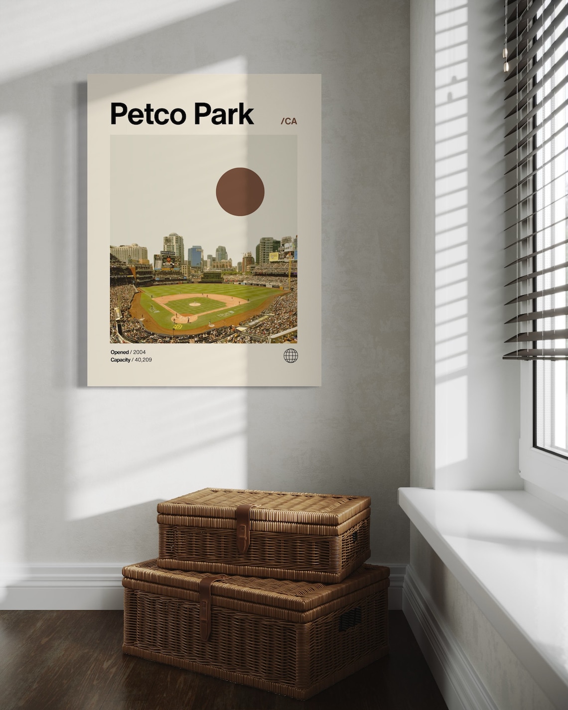 Petco Park Minimalist Poster, San Diego Padres Art - Image 2