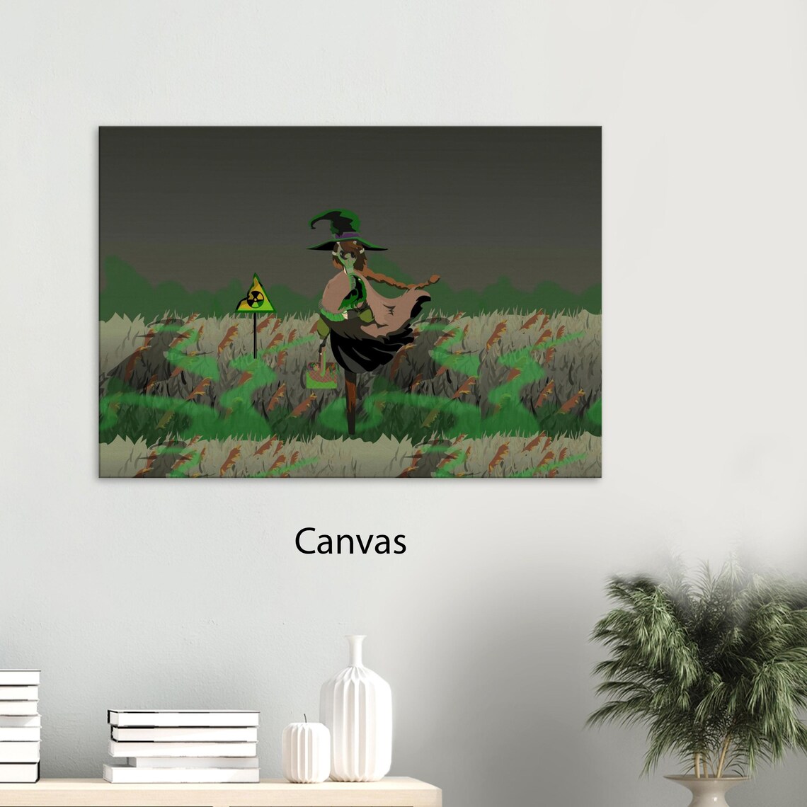 Spooky Dark Art, Radiation Theme Halloween Decor - Image 2