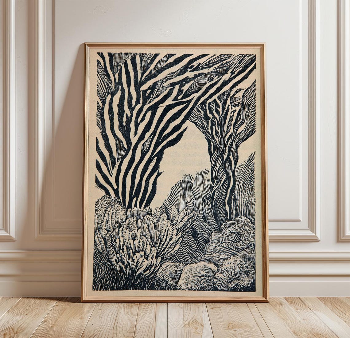Kelp Forest Print Coastal Botanical Wall Art Ocean Nature Poster