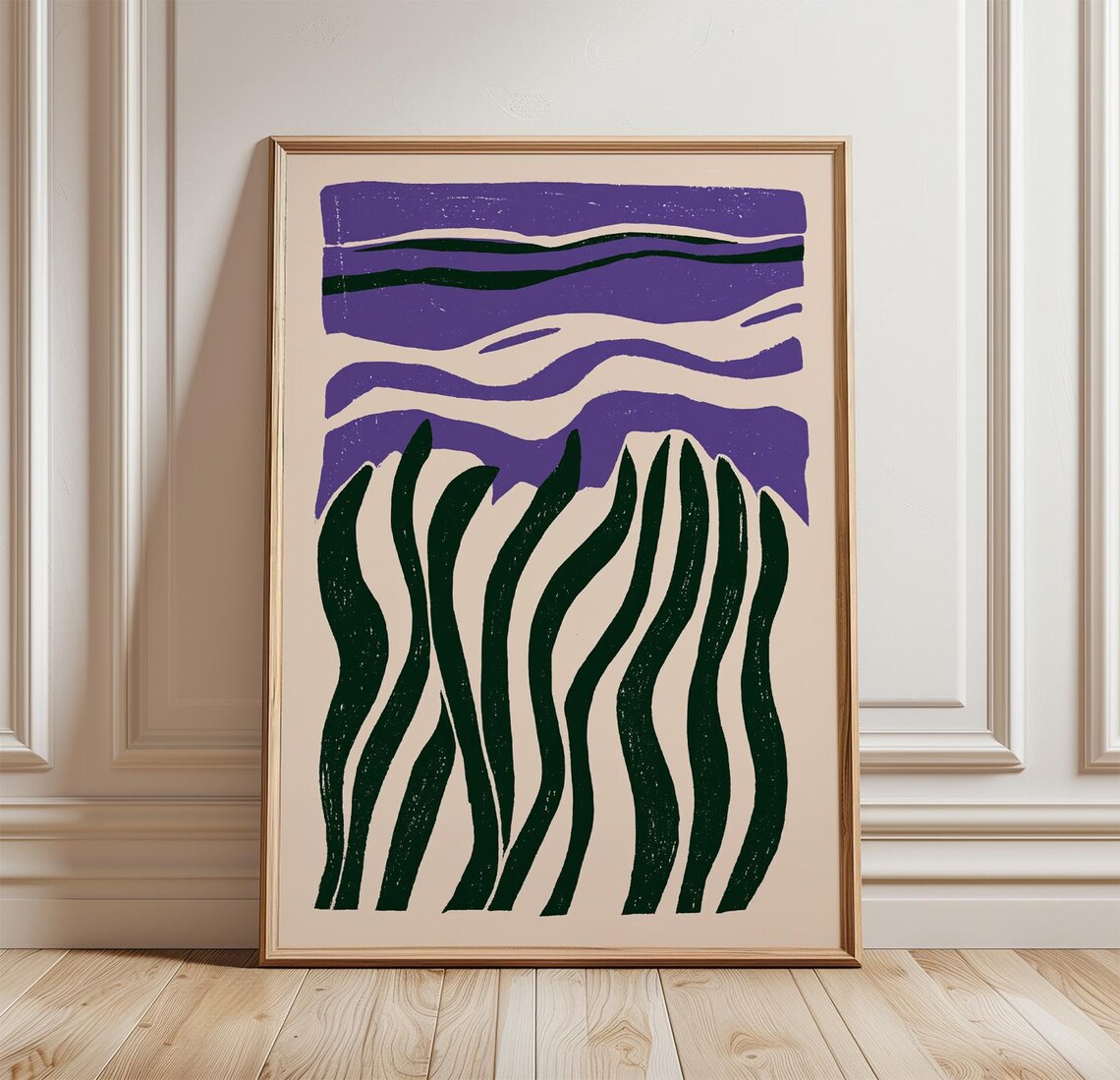 Abstract Coastal Poster, Modern Minimal Art Print