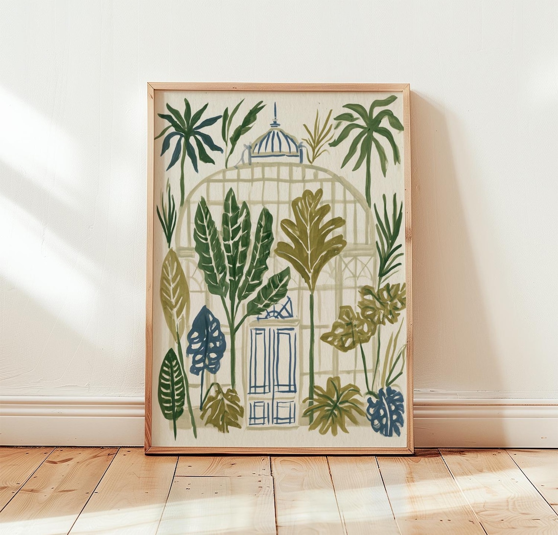 Tropical Conservatory Botanical Art Print