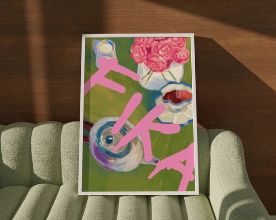 Tea Time Scandinavian Fika Art Print