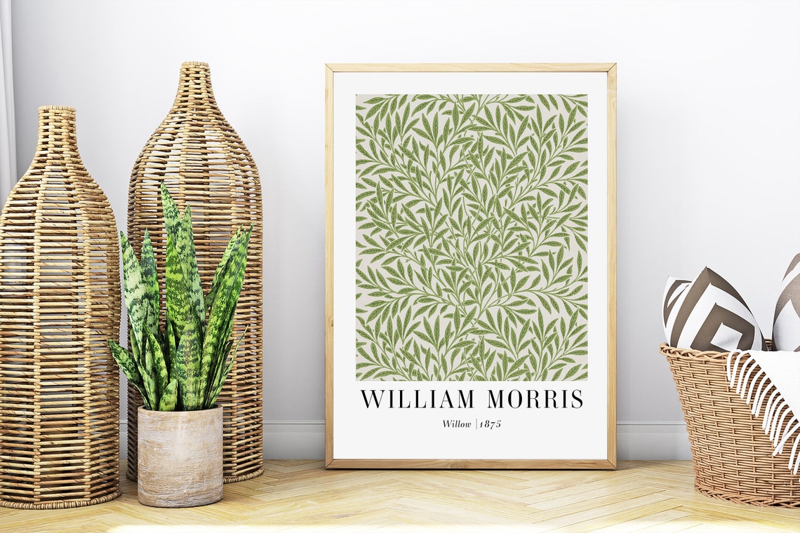 William Morris Willow 1875 Green Botanical Pattern Art Poster - Image 3