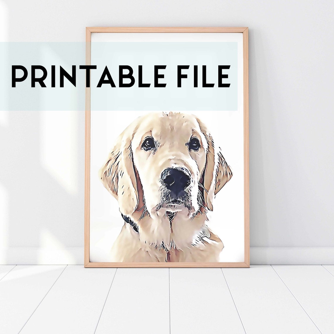 Custom Pet Portrait, Pet Memorial Art Print
