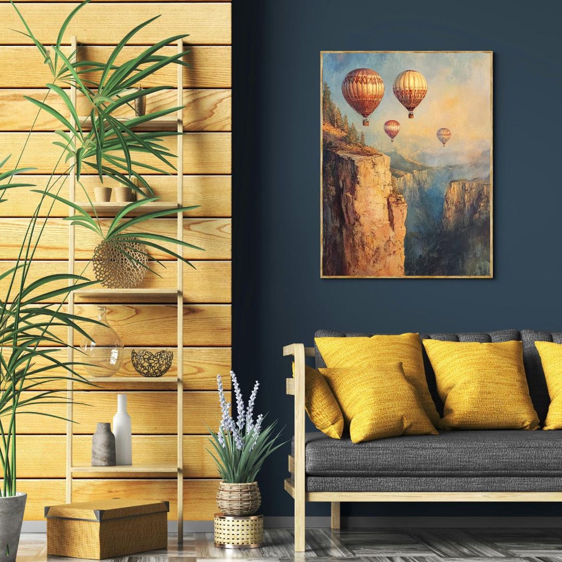 Hot Air Balloon Wall Art Print
