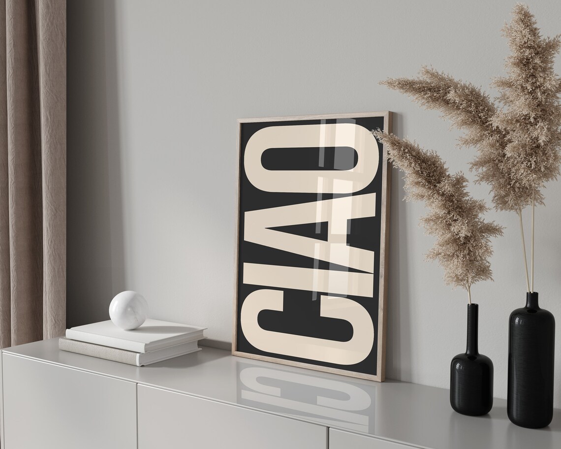Ciao Italy Poster, Maximalist Typography Art Print - Image 4