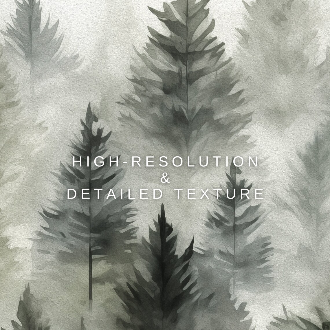 Moody Winter Pine Trees and Snowy Mountains Art Print - Image 2