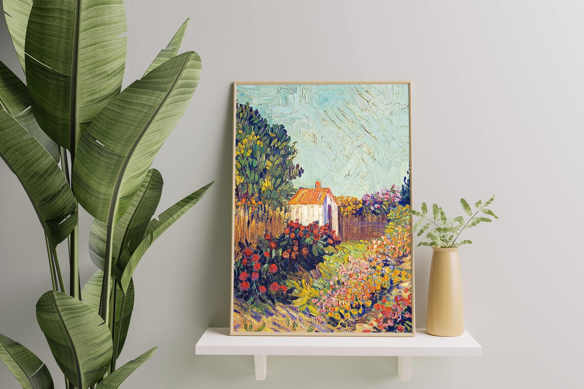 Vintage Kitchen Wild Flowers Field Art Print - Image 3
