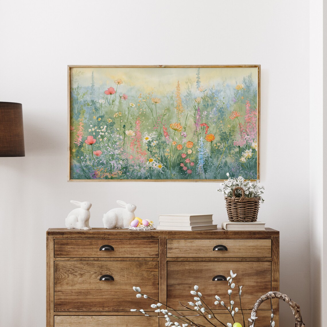 Summer Abstract Flowers Art Print, Vintage Floral - Image 2