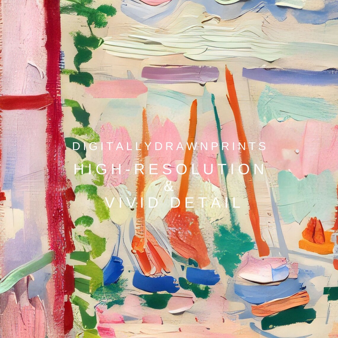 Henri Matisse Open Window Collioure Fauvist Colorful Wall Art Print - Image 2
