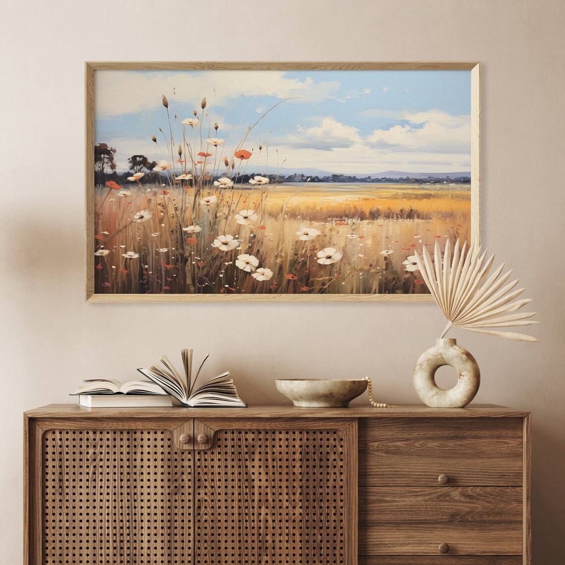 Spring Wild Flowers Field Vintage Travel Poster - Image 3