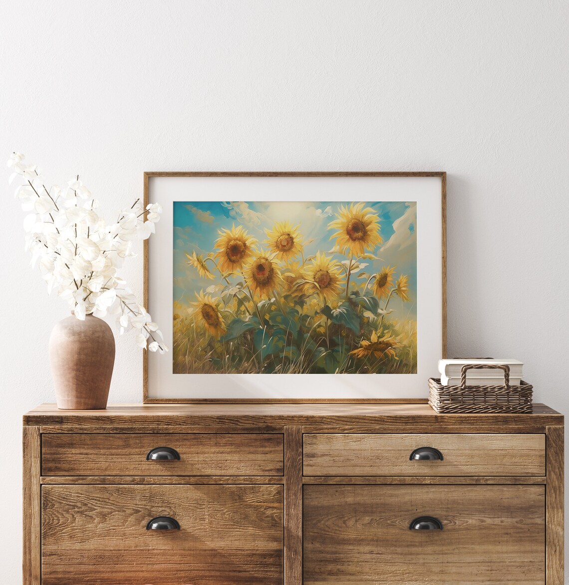 Vintage Sunflower Drawing Botanical Art Print - Image 4