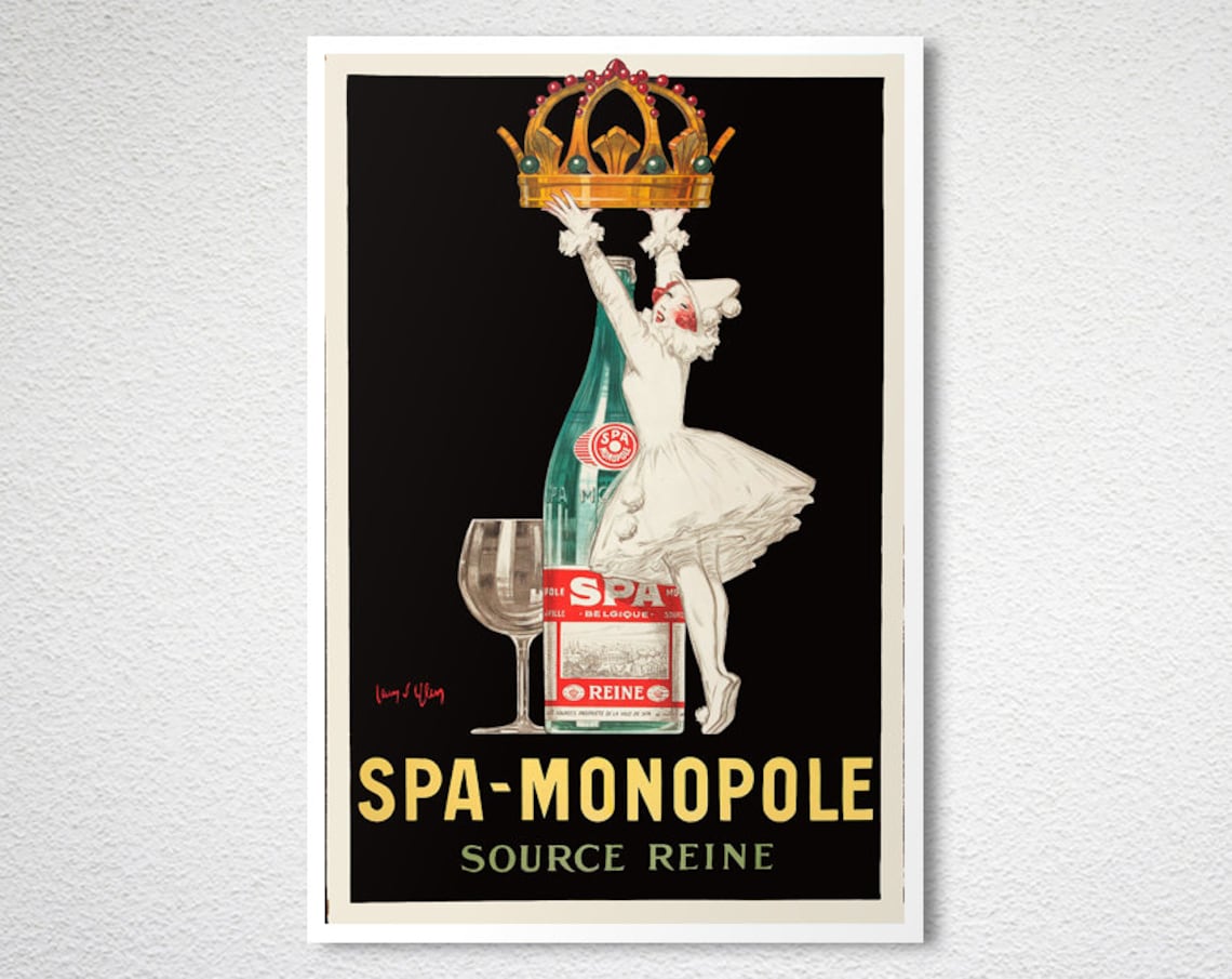 Spa Monopole Vintage Food and Drink Poster, Jean Dylen - Image 2