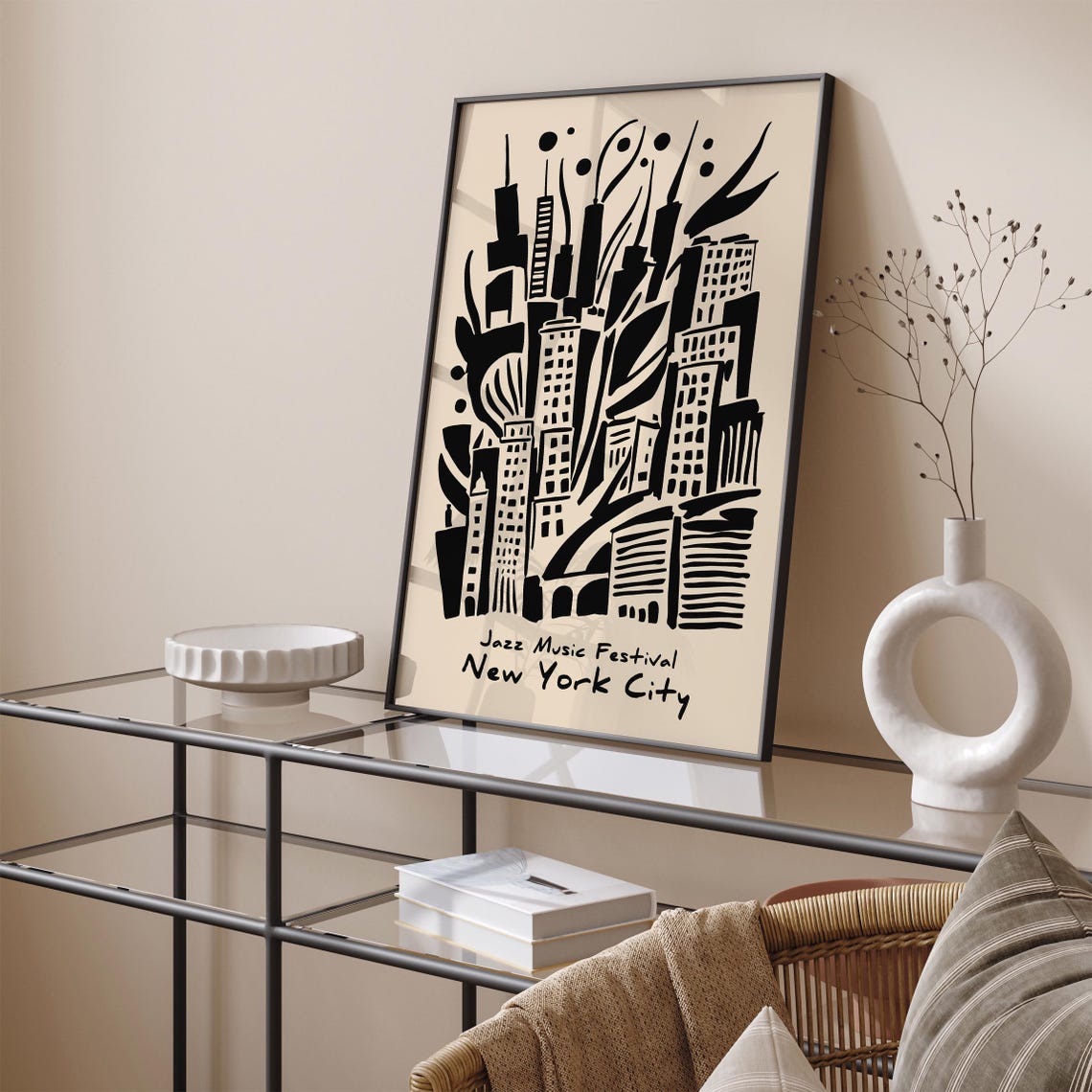 New York City Jazz Music Festival Poster Retro Nyc Jazz Art Print Classic Jazz Concert Wall Decor Gift For Jazz Lovers Iconic Nyc Print - Image 4