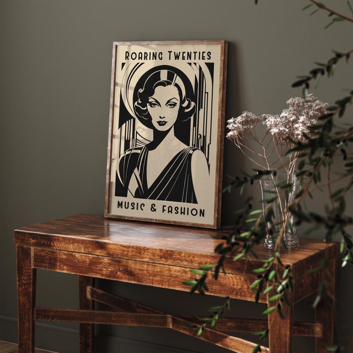 Roaring Twenties French Music Fashion Poster Vintage Art Deco Exhibitionwall Art 1920s Fashion Poster Airbnb Wall Decor - Image 4
