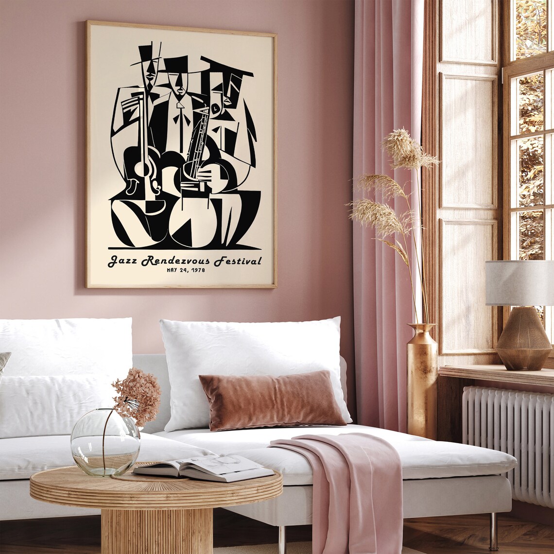 Jazz Rendezvous Festival May 24 1978 Cubist Musicians Poster - Image 6