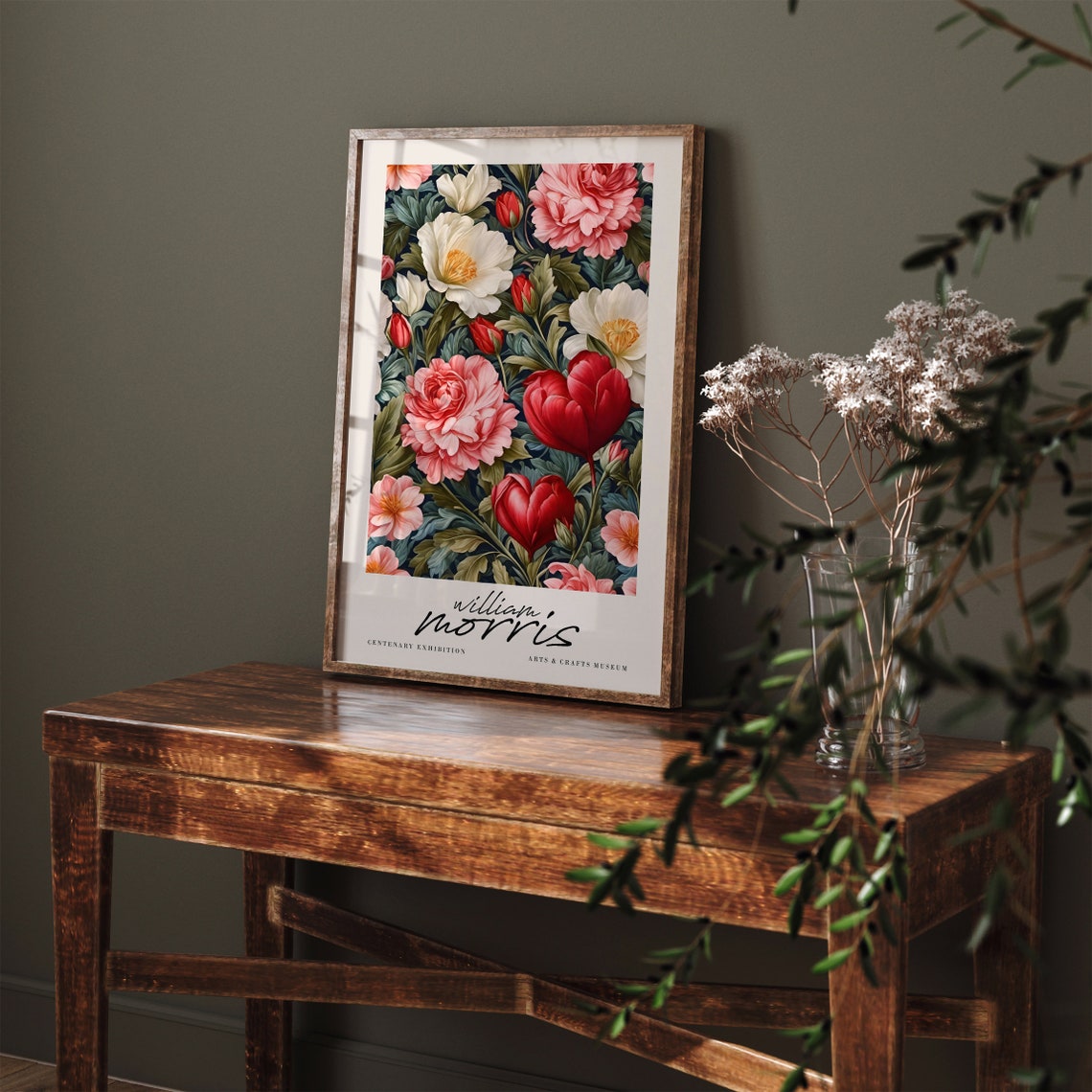 William Morris Blossom Centenary Exhibition Floral Art Poster - Image 4